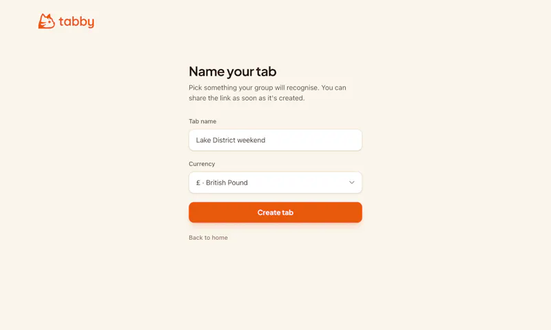 Tabby.money screenshot 2