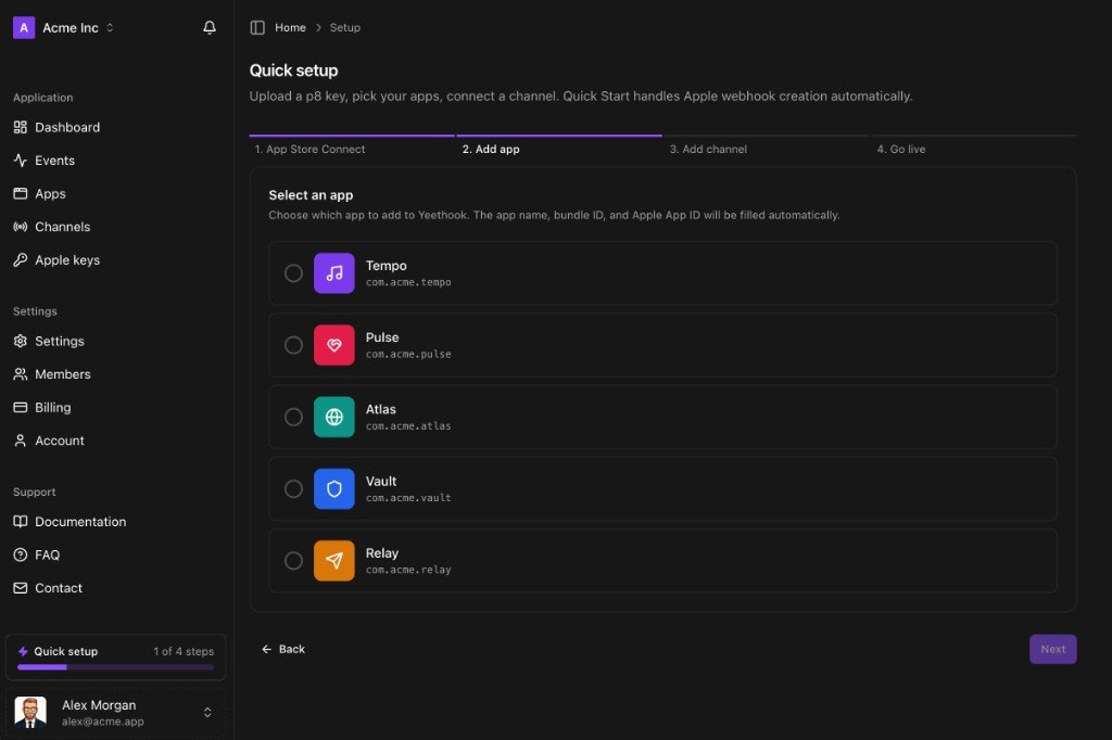 Yeethook - Screenshot 2 showing product features and functionality