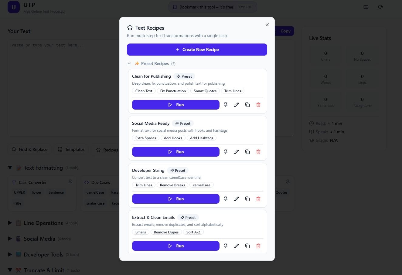 UTP (Ultimate Text Processor)  gallery image