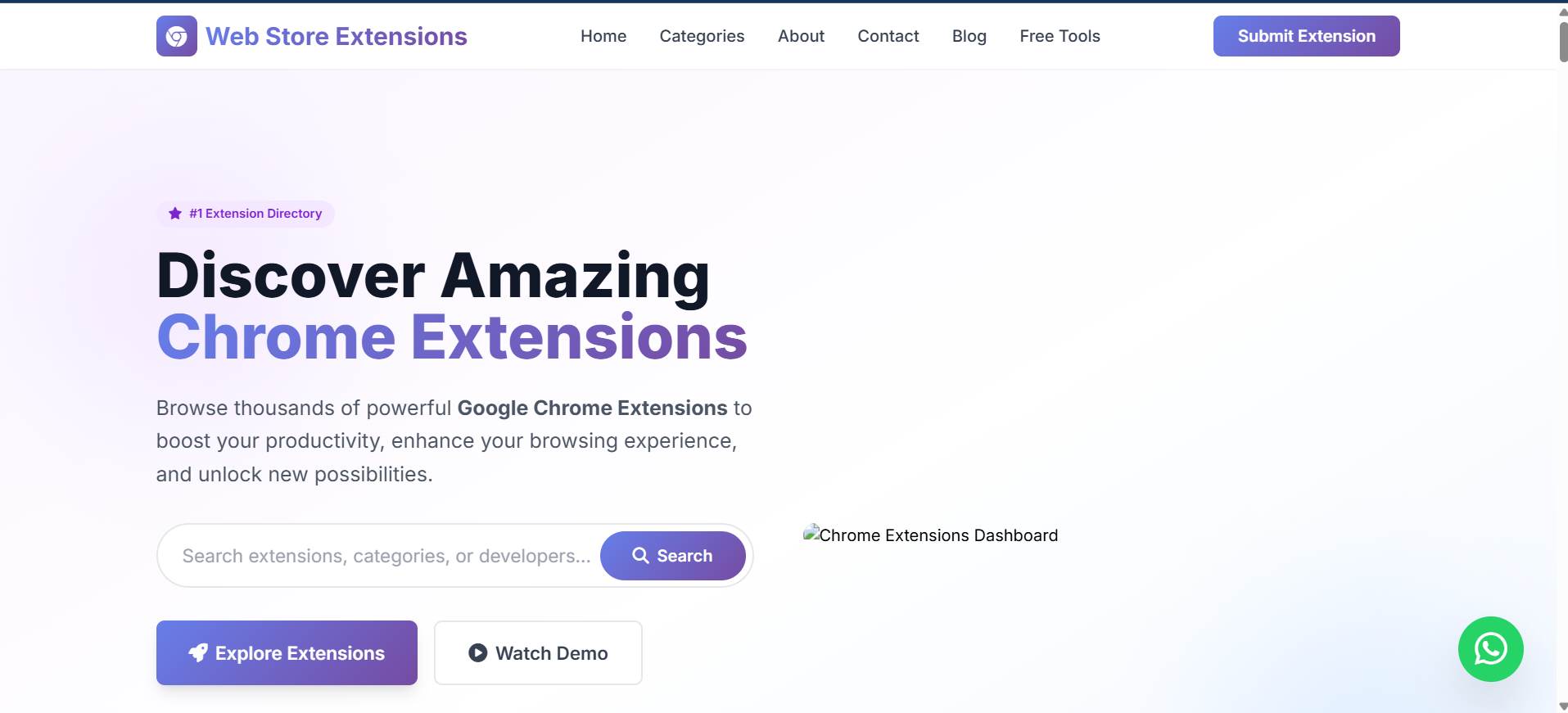 Web Store Extensions - Screenshot 2 showing product features and functionality