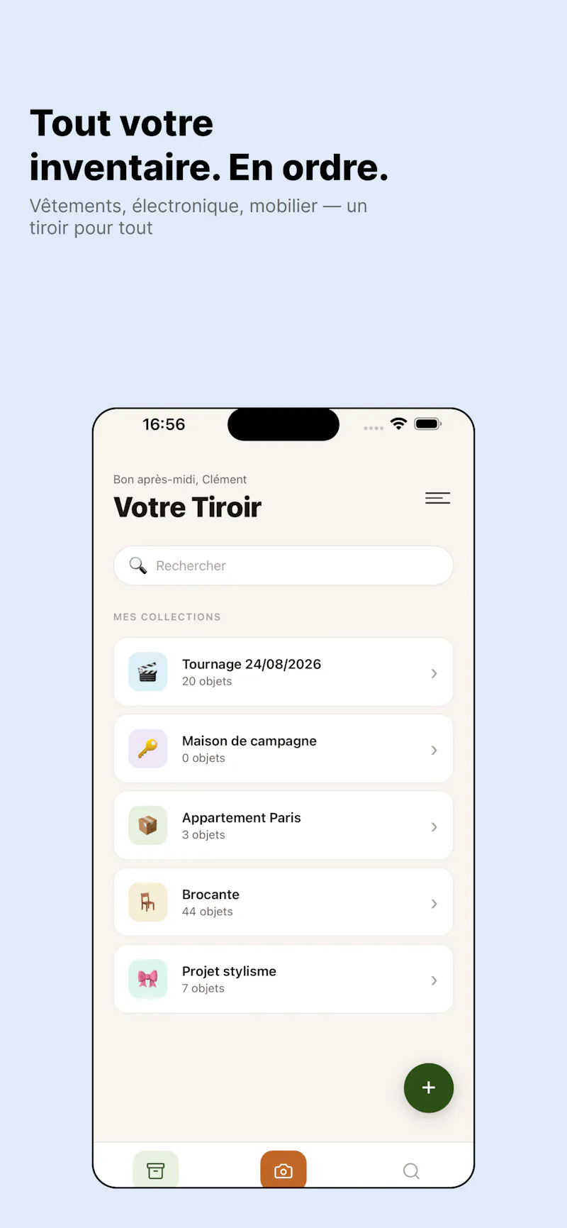 Tiroir — AI collection tool screenshot 1