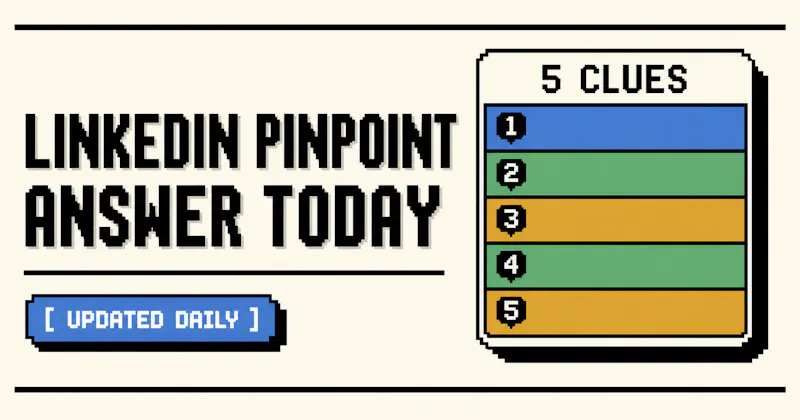 Pinpoint Answer Today screenshot 1