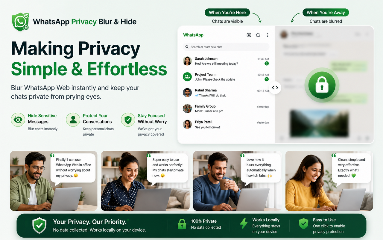 PrivacyCraft: Chat Blur for Web Whatsapp gallery image