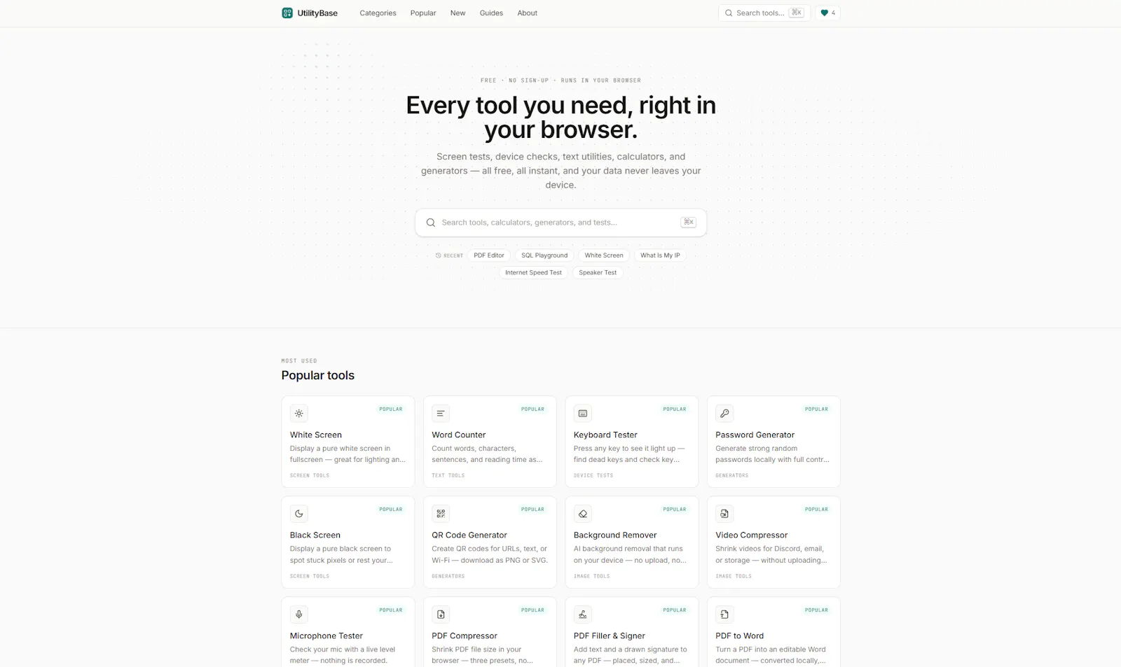 UtilityBase — Everyday browser tools screenshot 5