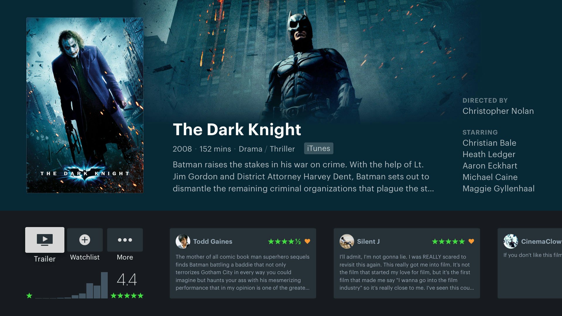 Letterboxd for Apple TV gallery image