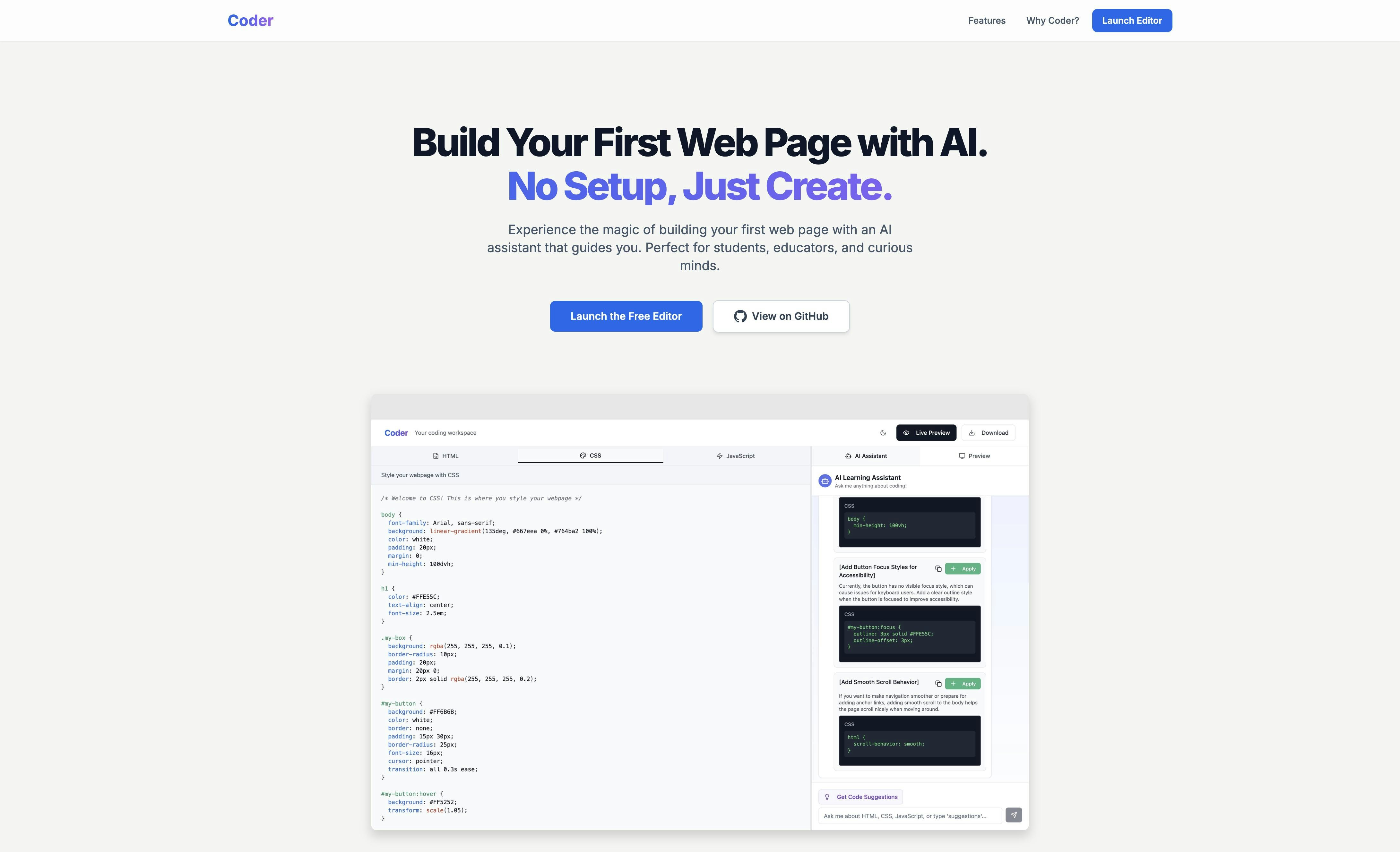 Try Coder AI media 1