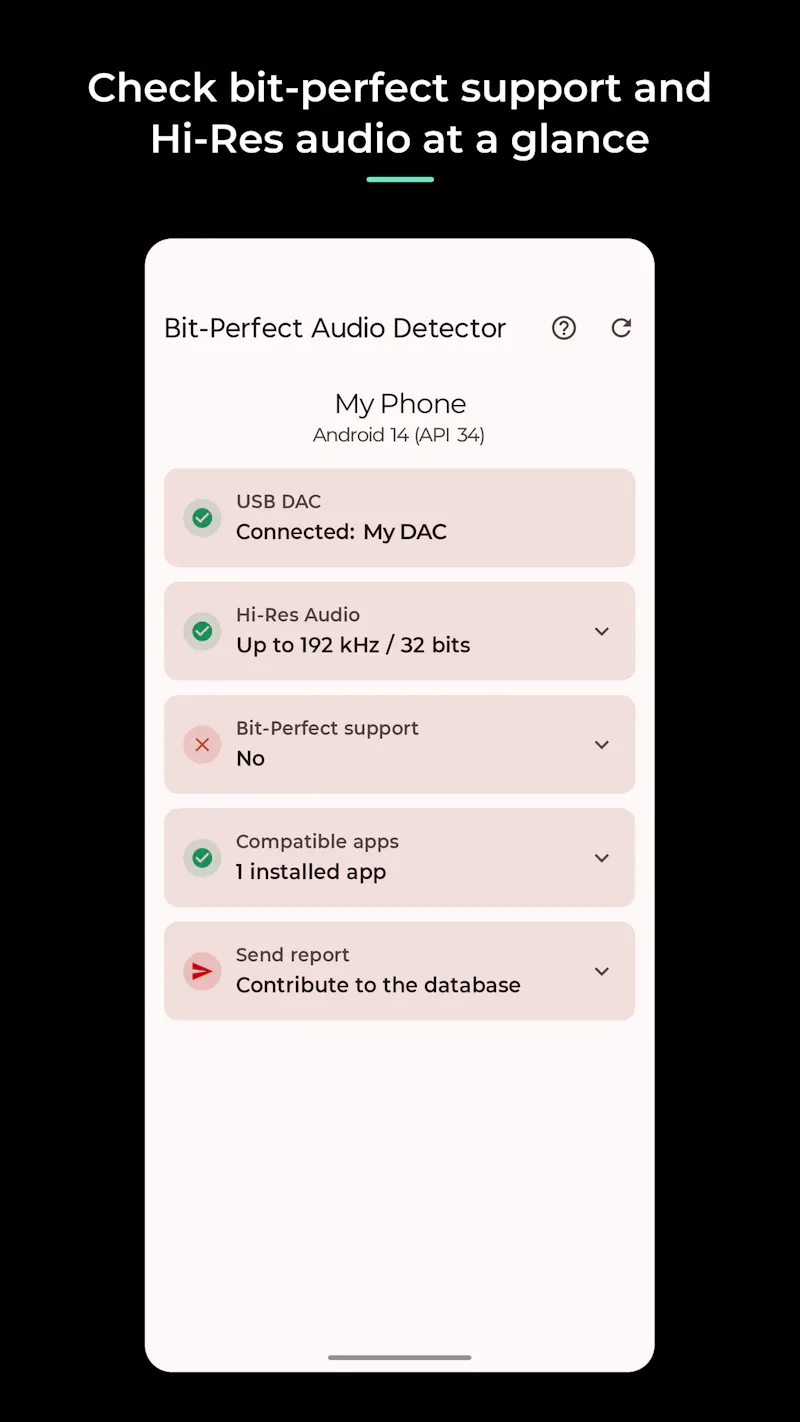 Bit-Perfect Audio Detector screenshot 2