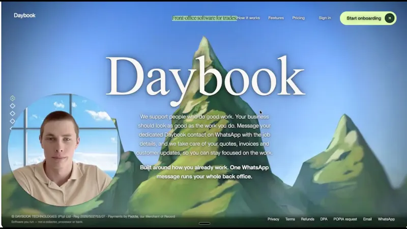 Daybook screenshot 1 (video preview)