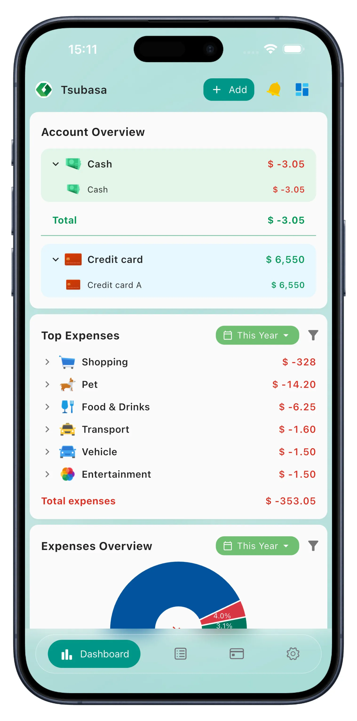 Wallet Sum screenshot 1