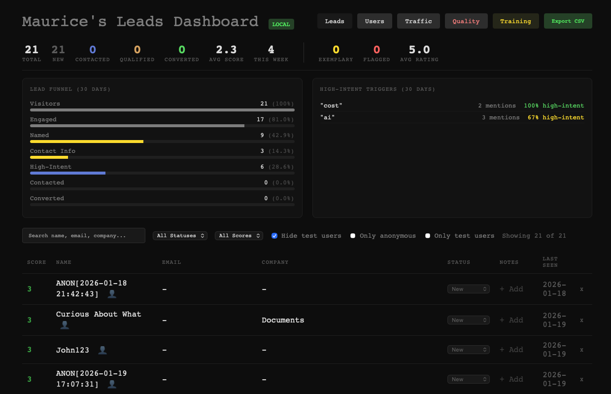 Maurice - Screenshot 3 showing product features and functionality