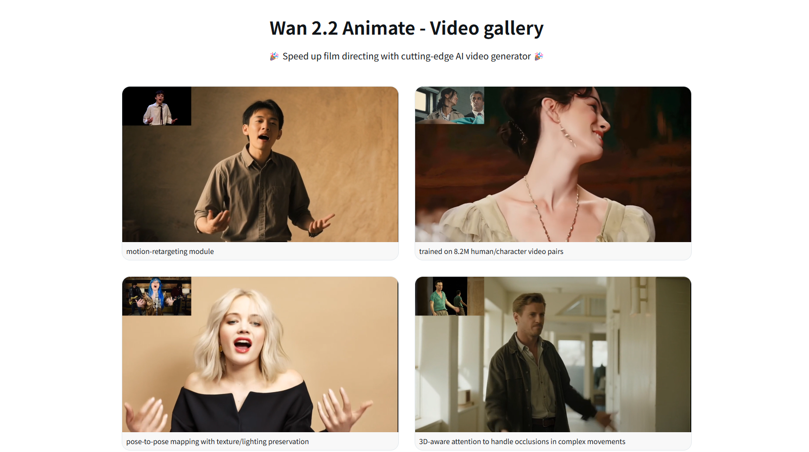 Média Wan Animate Top - Plate-forme de générateur vidéo AI tout-en-un 4