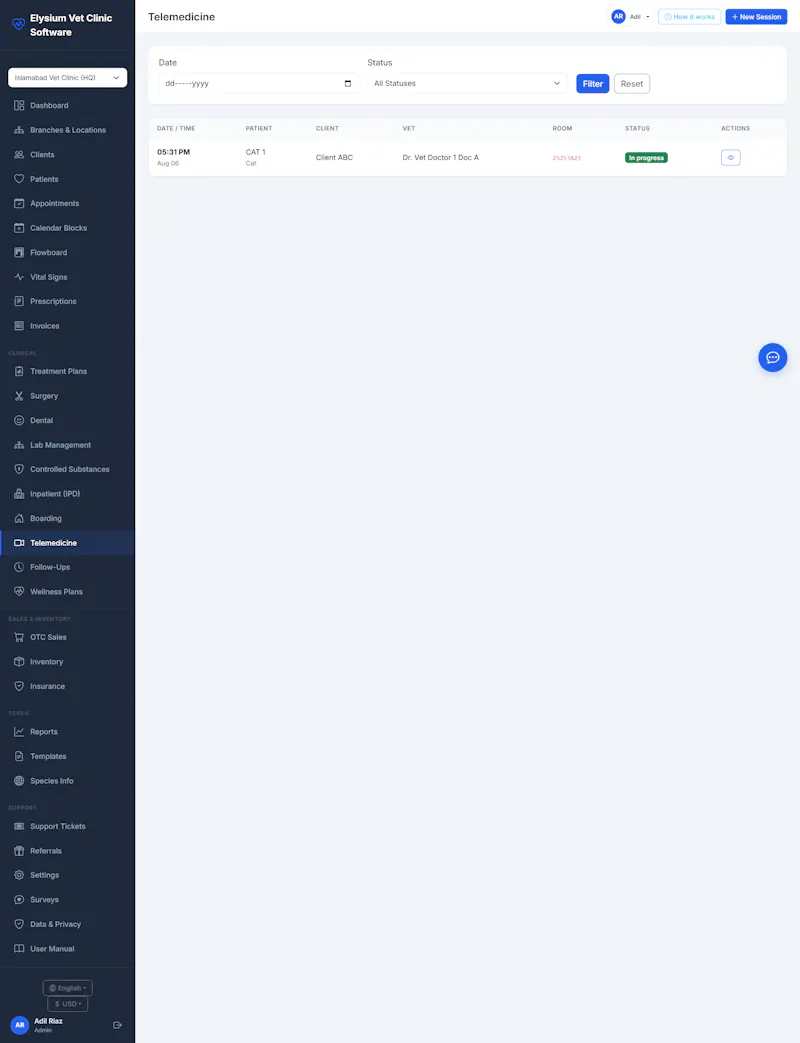 Elysium Vet Clinic Software screenshot 3