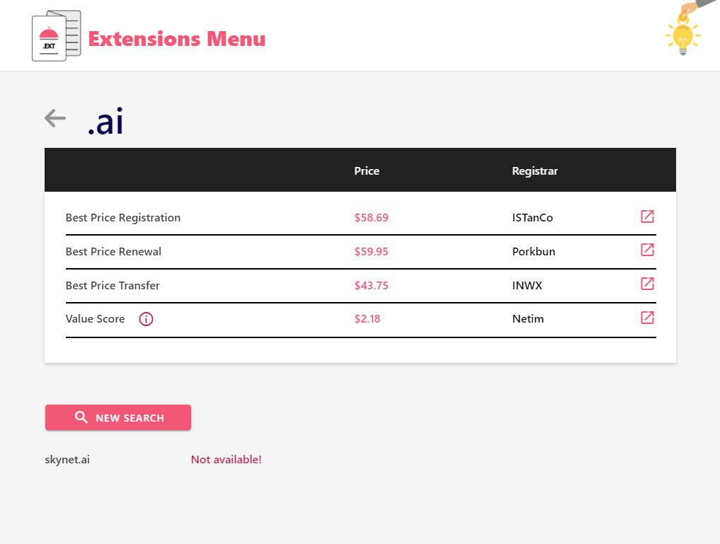 Extensions Menu Image
