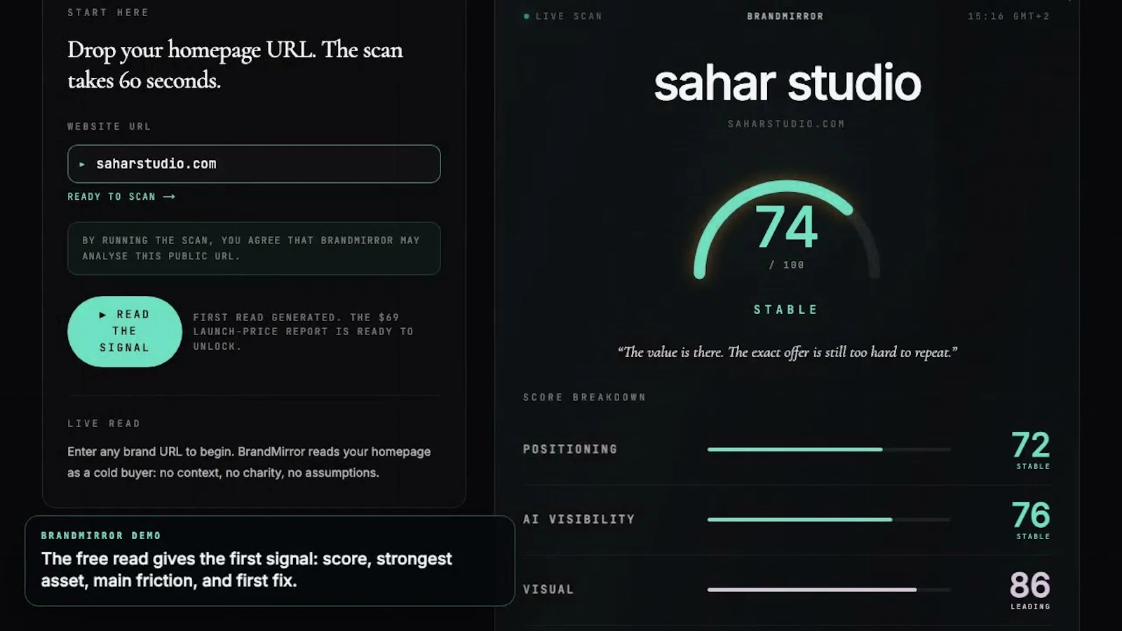BrandMirror screenshot 1 (video preview)