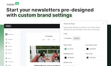 Una selezione di modelli di blocco personalizzabili disponibili nell&rsquo;editor di posta elettronica di MailerLite