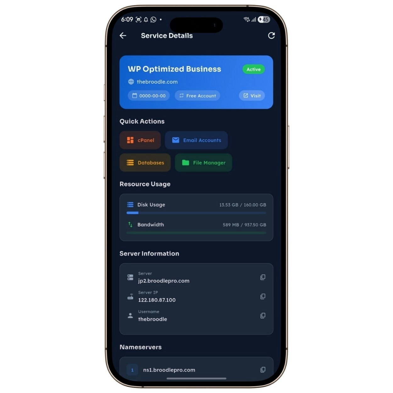 WHMCS Client Area App for Android & iOS gallery image