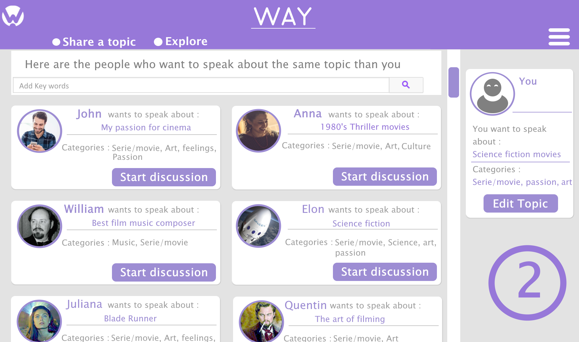 WAY - Talk about your passions gallery image