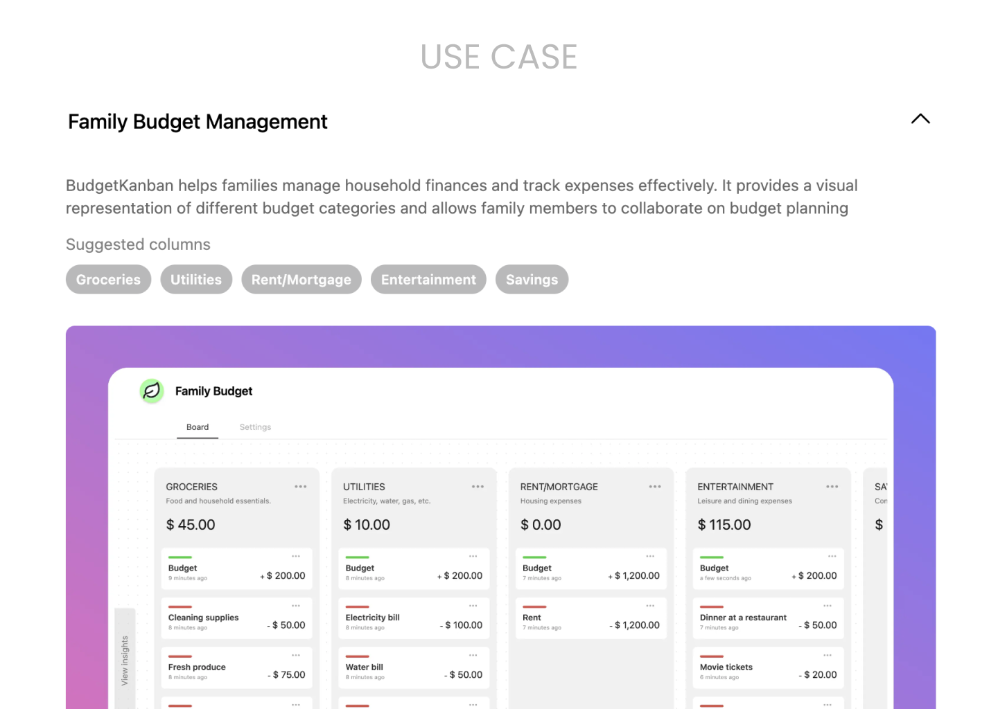 Budget Kanban media 4