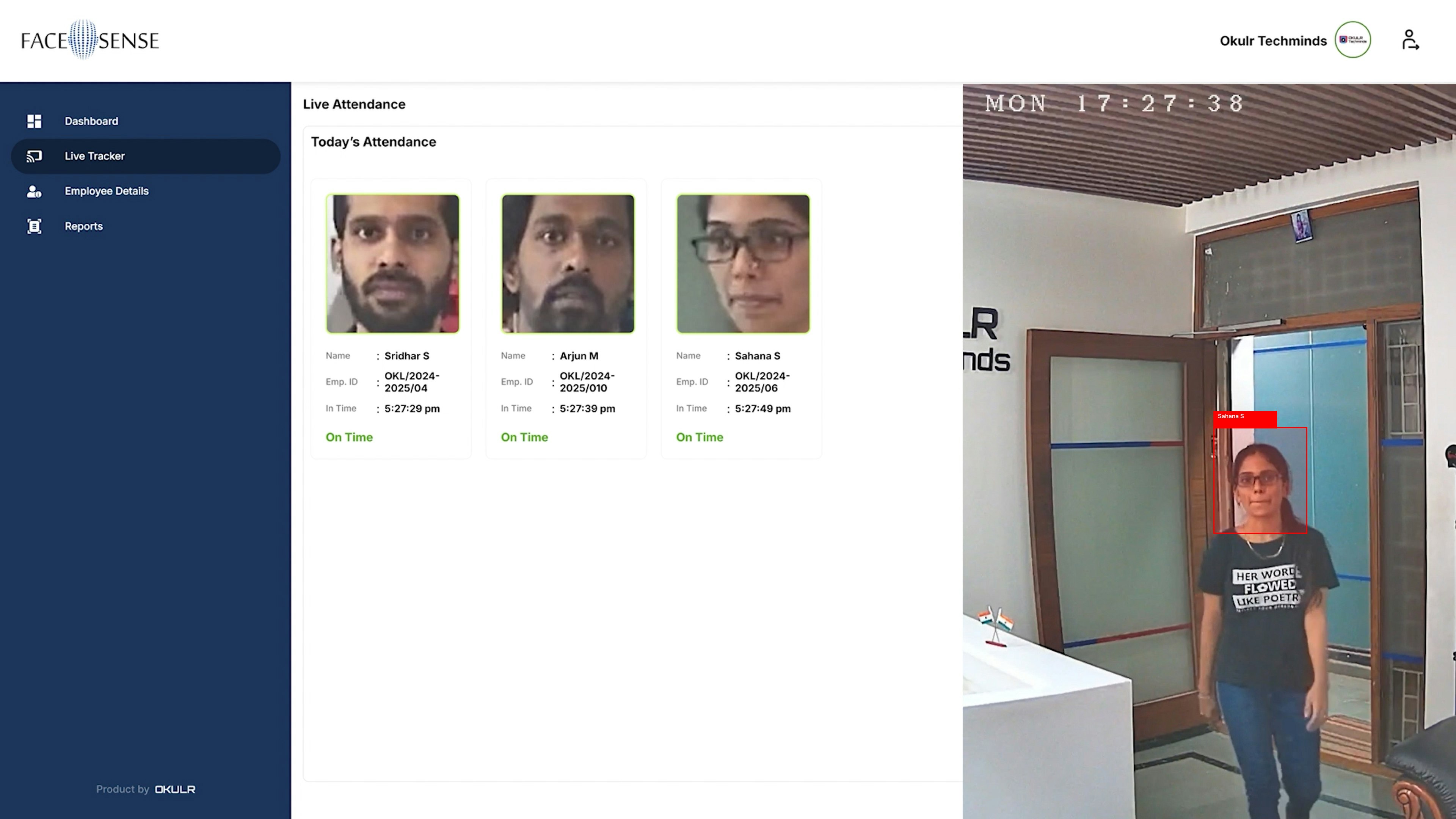 startuptile Face Recognition Attendance system-Contactless Automatic Cloud based