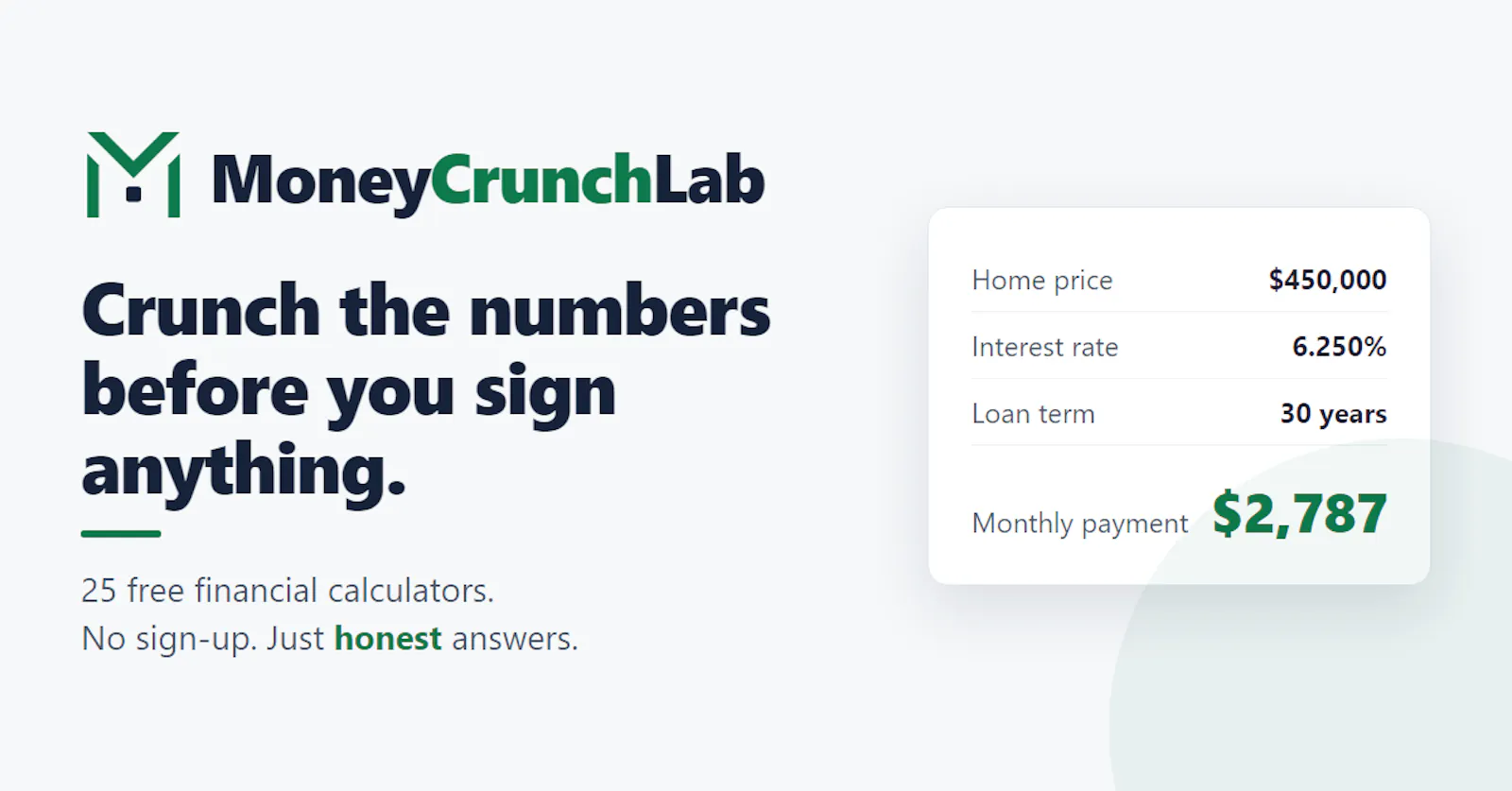 MoneyCrunchLab screenshot 1