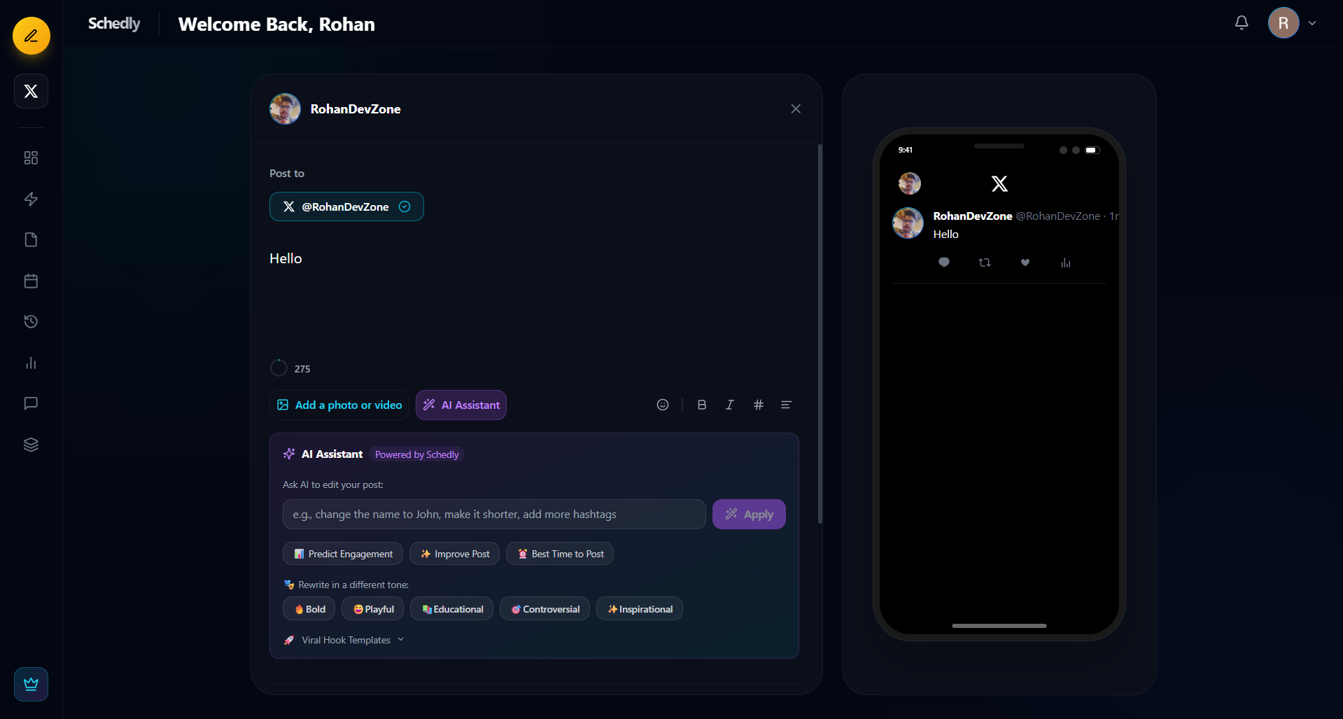 Schedly - Screenshot 3 showing product features and functionality