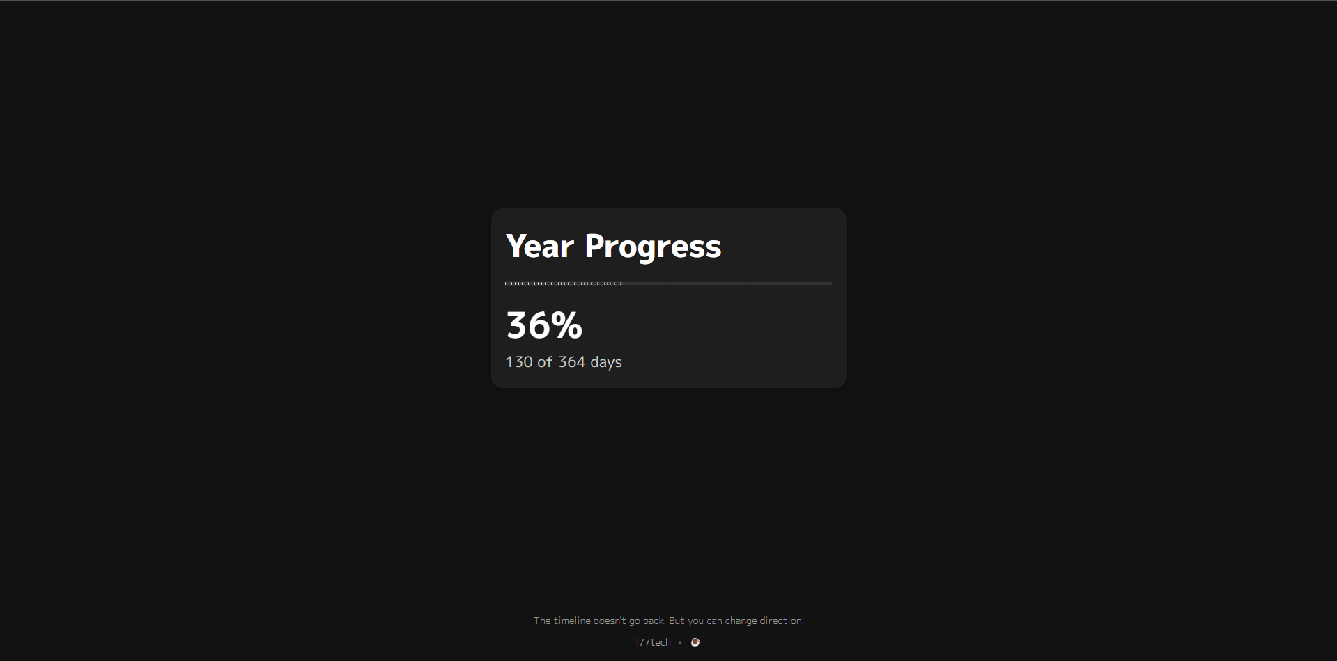 yearprogress.xyz - 시간이 지나고 있다는 것을 상기시키는 간단한 사이트 미디어 2