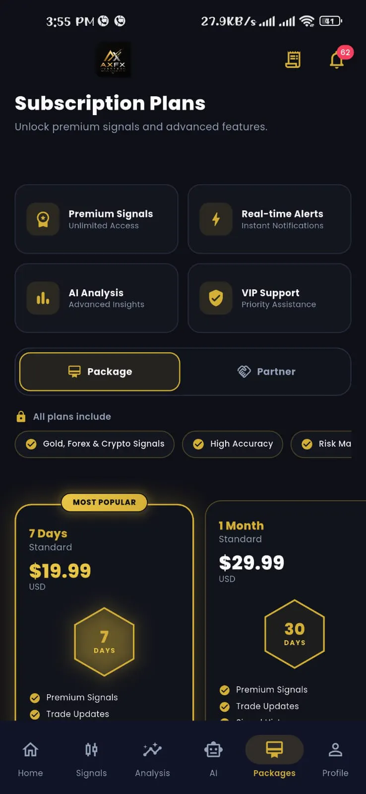AXFX AI Gold & Forex Signals gallery image