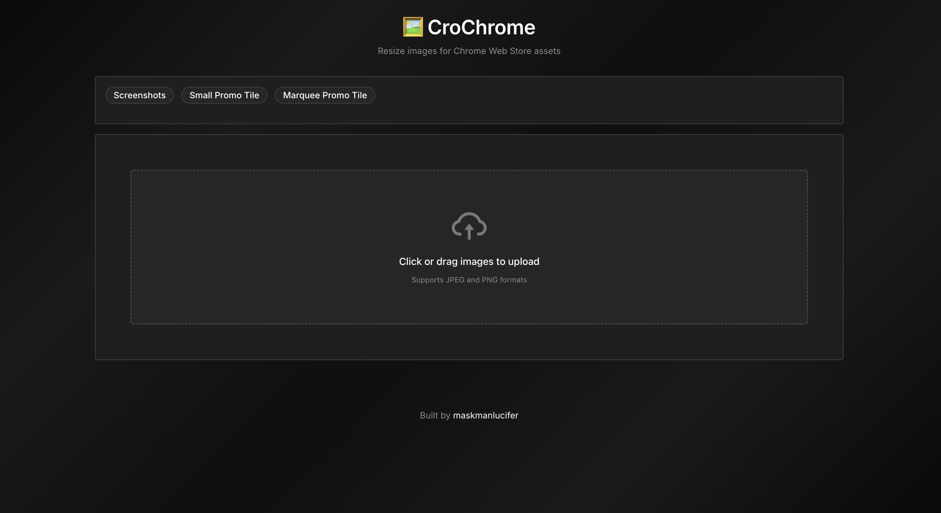 CroChrome - Main screenshot showing features and interface
