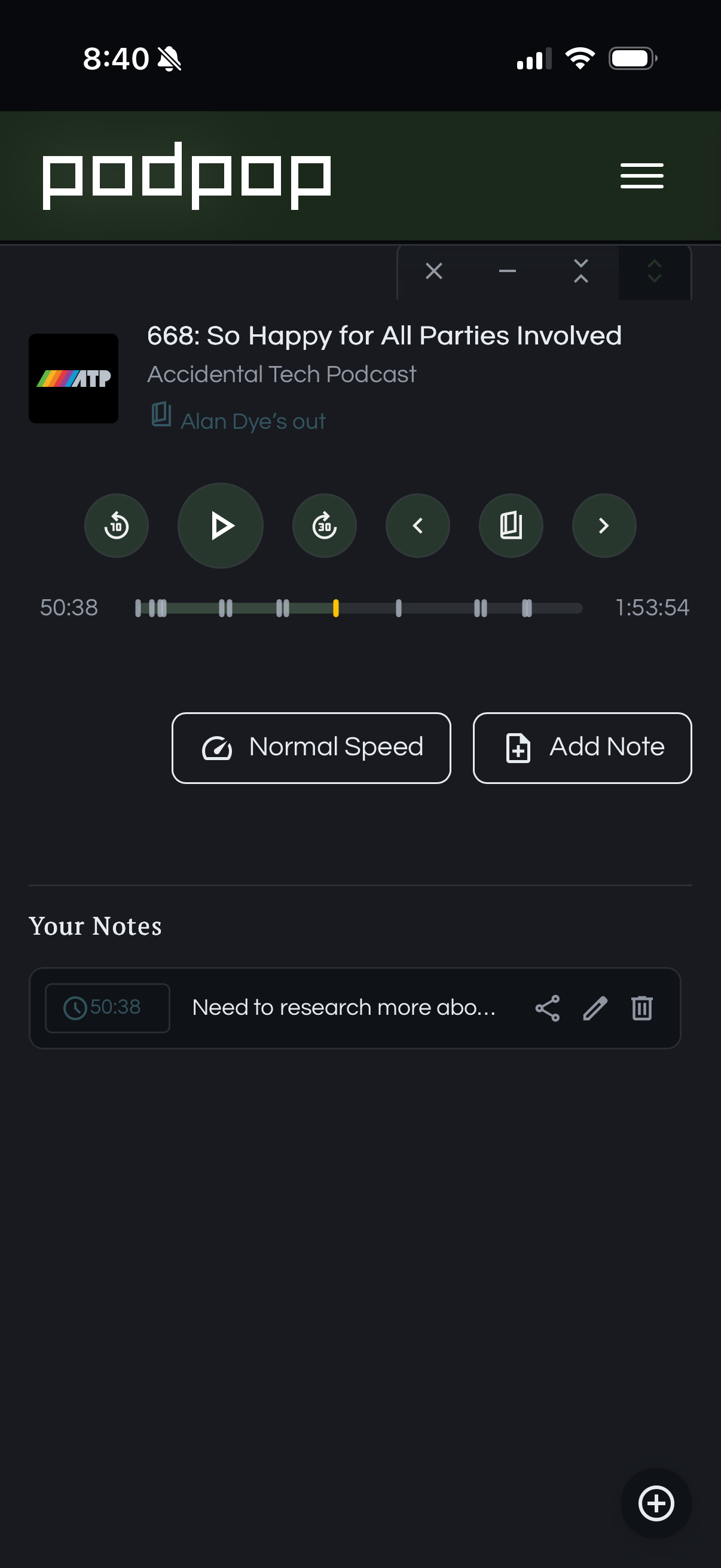 PodPop - Screenshot 2 showing product features and functionality
