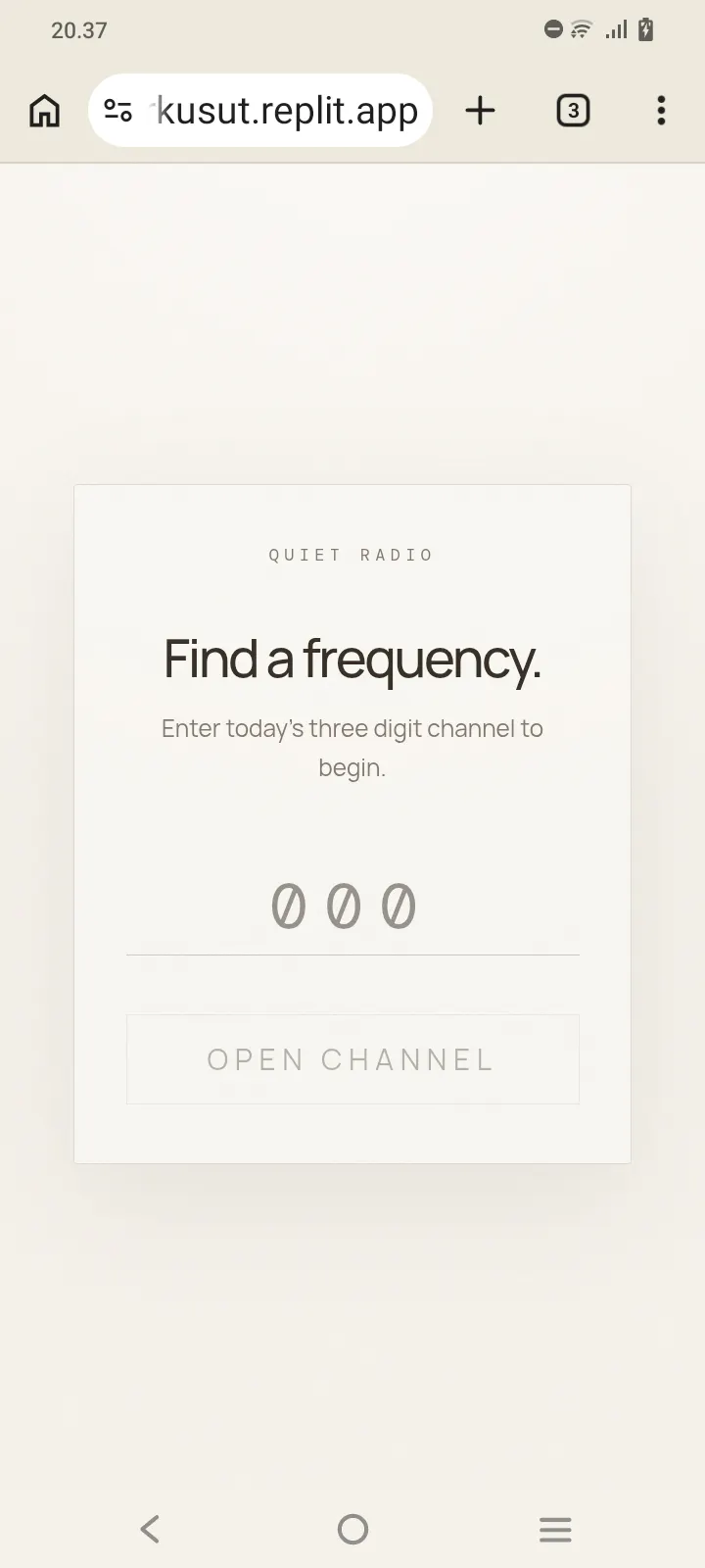 quiet radio gallery image