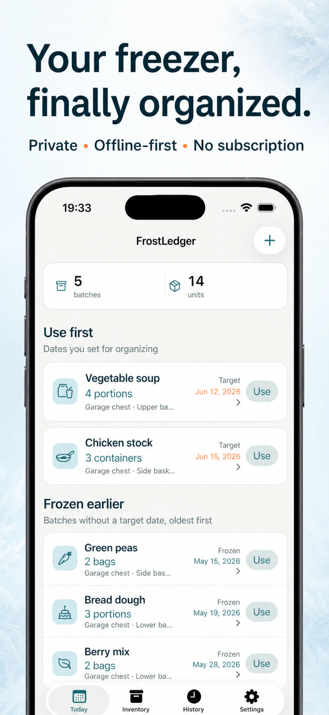 FrostLedger: Freezer Log gallery image
