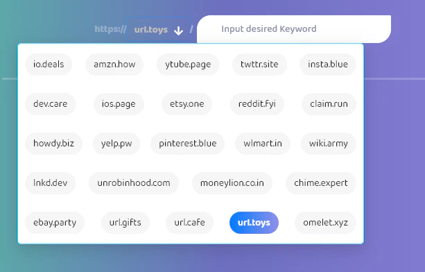 URL Shortener on 23 plus domains