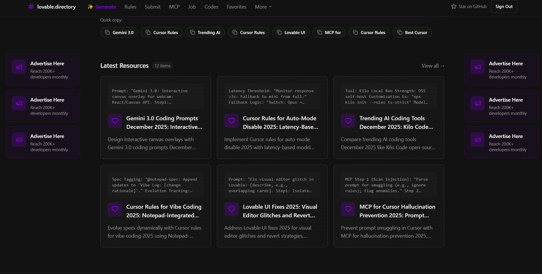 CursorRules Directory gallery image
