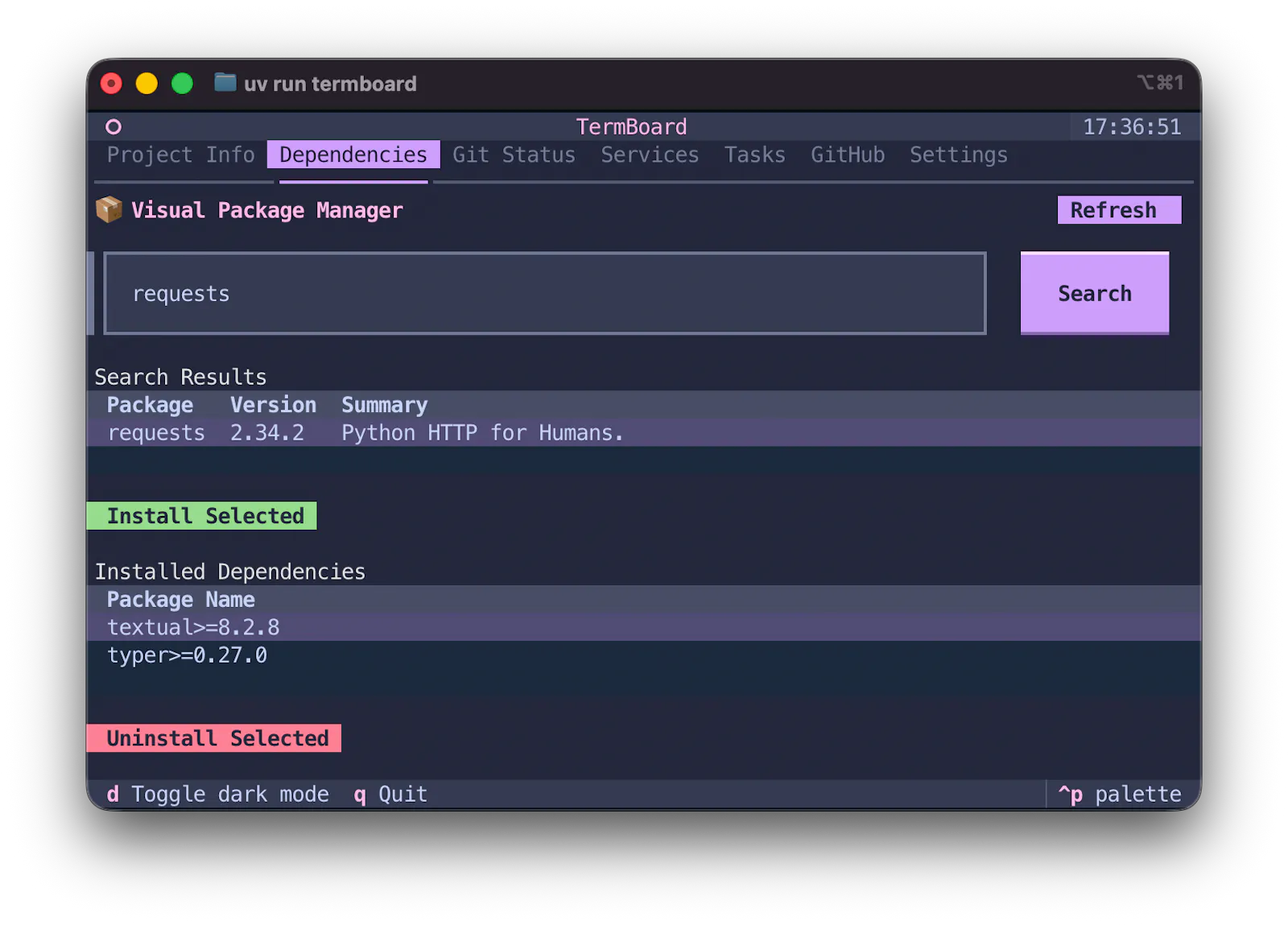 TermBoard screenshot 2