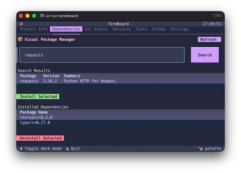 TermBoard screenshot 2