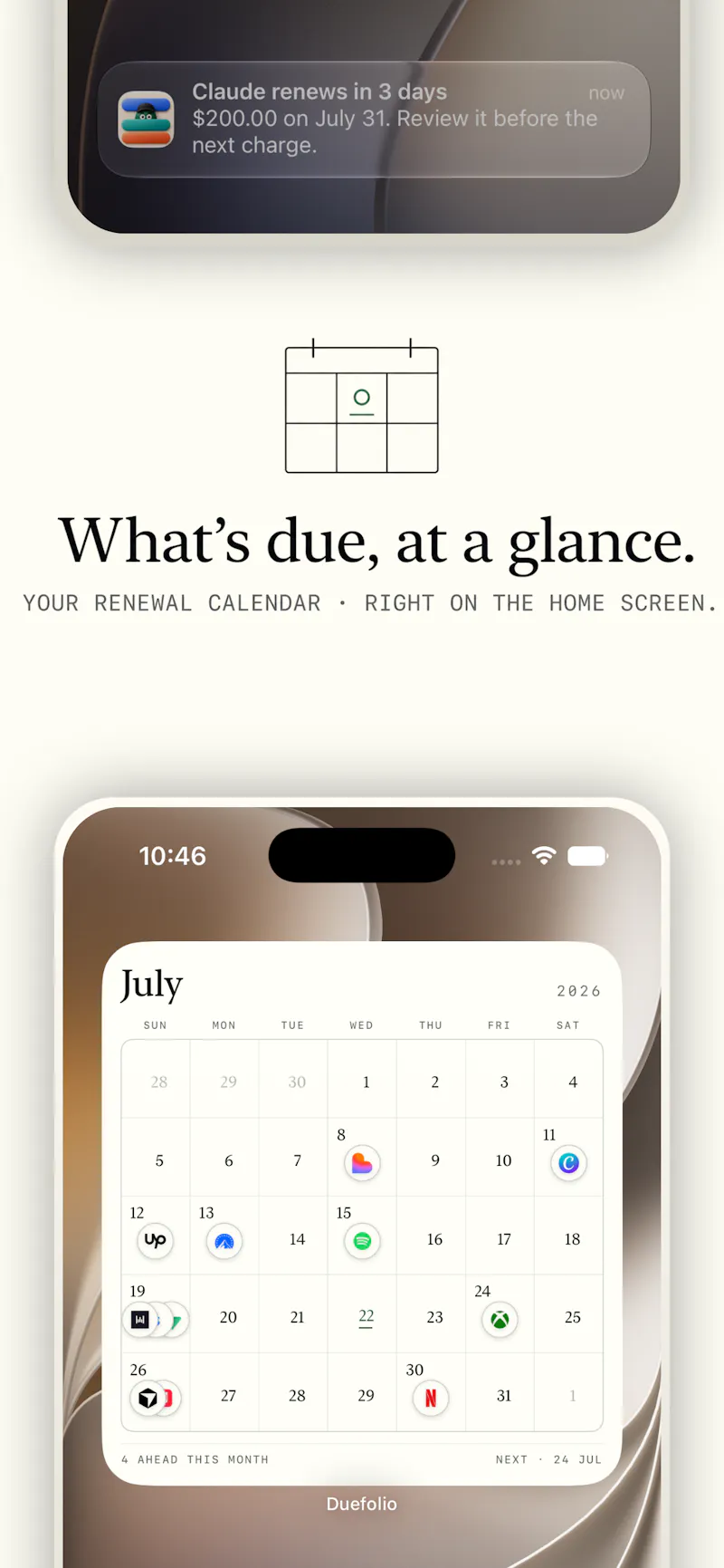 Duefolio screenshot 2