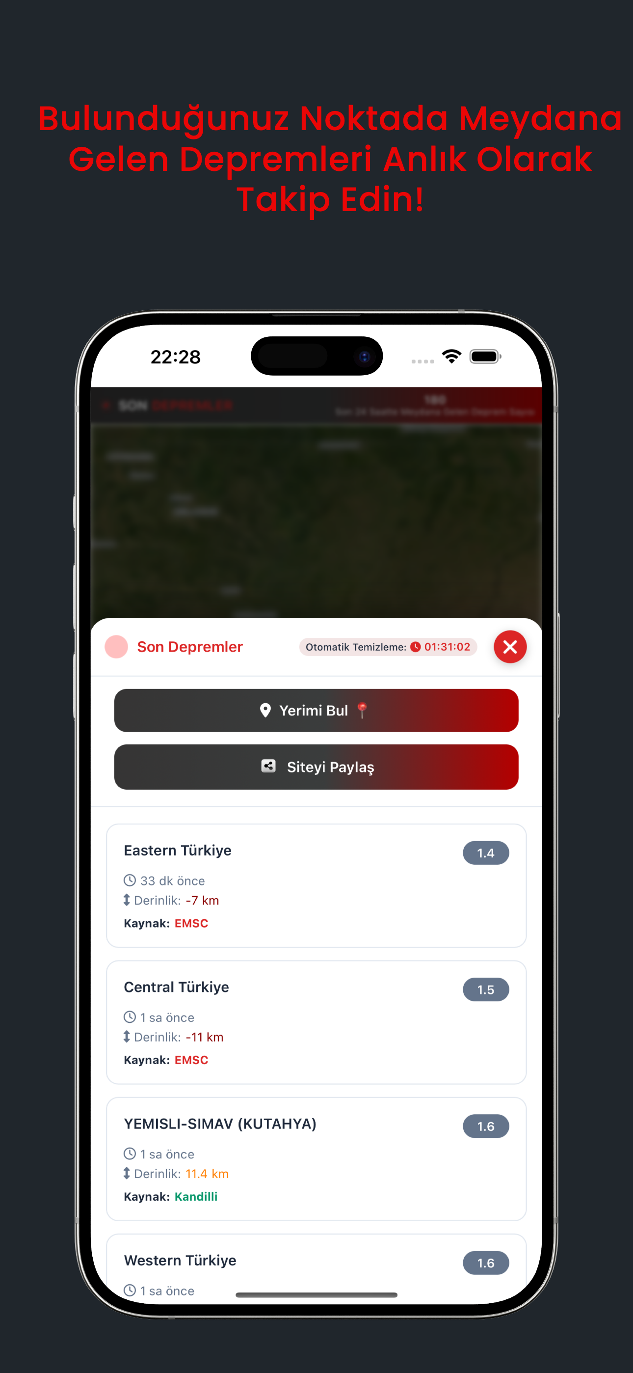 Son Depremler Takip - depremler.io medya 2