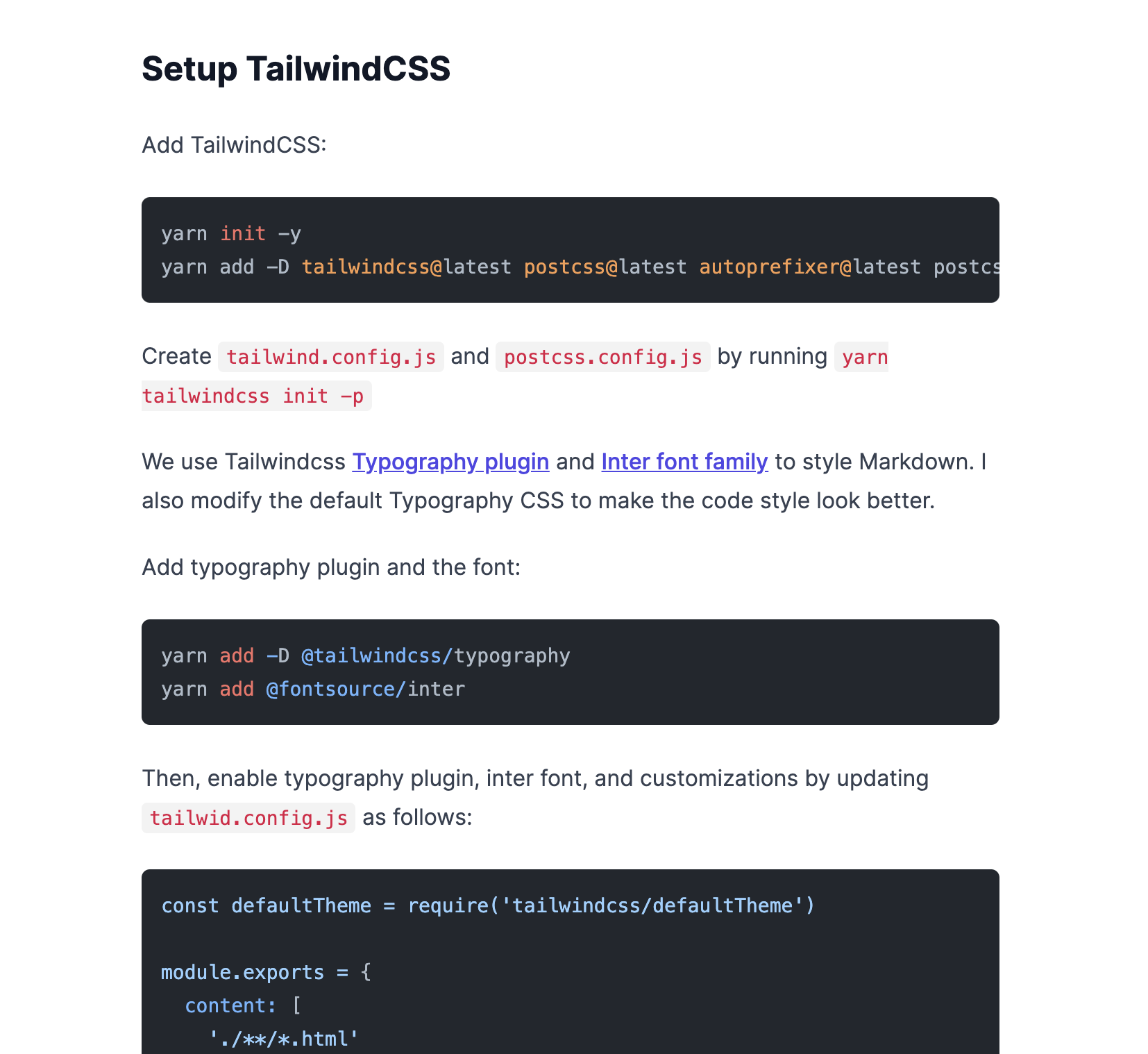 Tailpages (Tailwind + Github Pages) gallery image