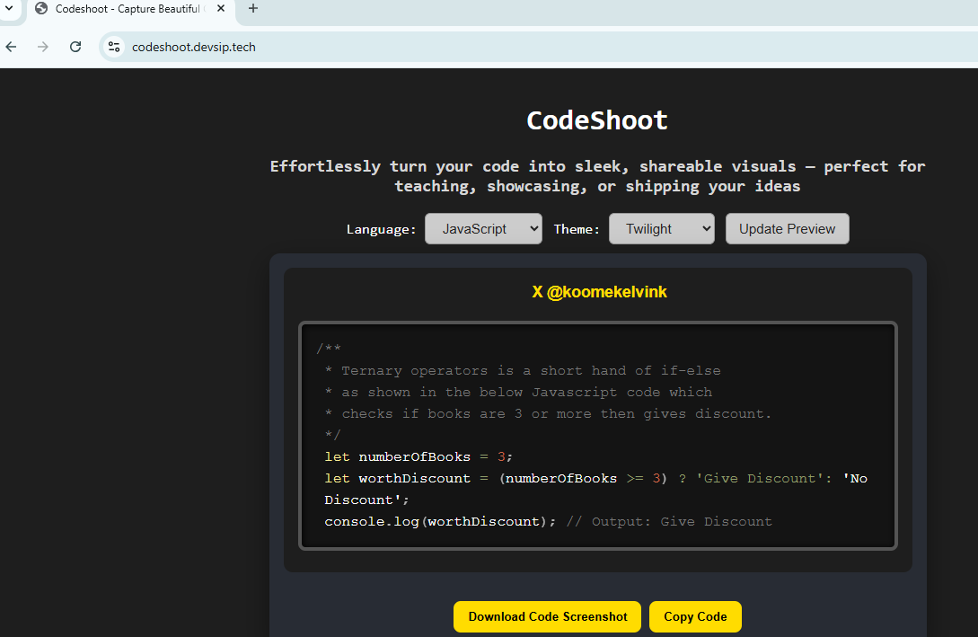 Codeshoot media 1