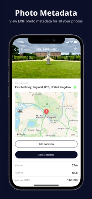 EXIFixer - Photo EXIF Metadata for iOS gallery image