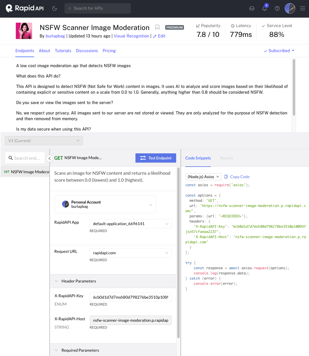 NSFW 스캐너 이미지 조정 API - NSFW 이미지를 감지하는 저렴한 이미지 중재 API 미디어 2