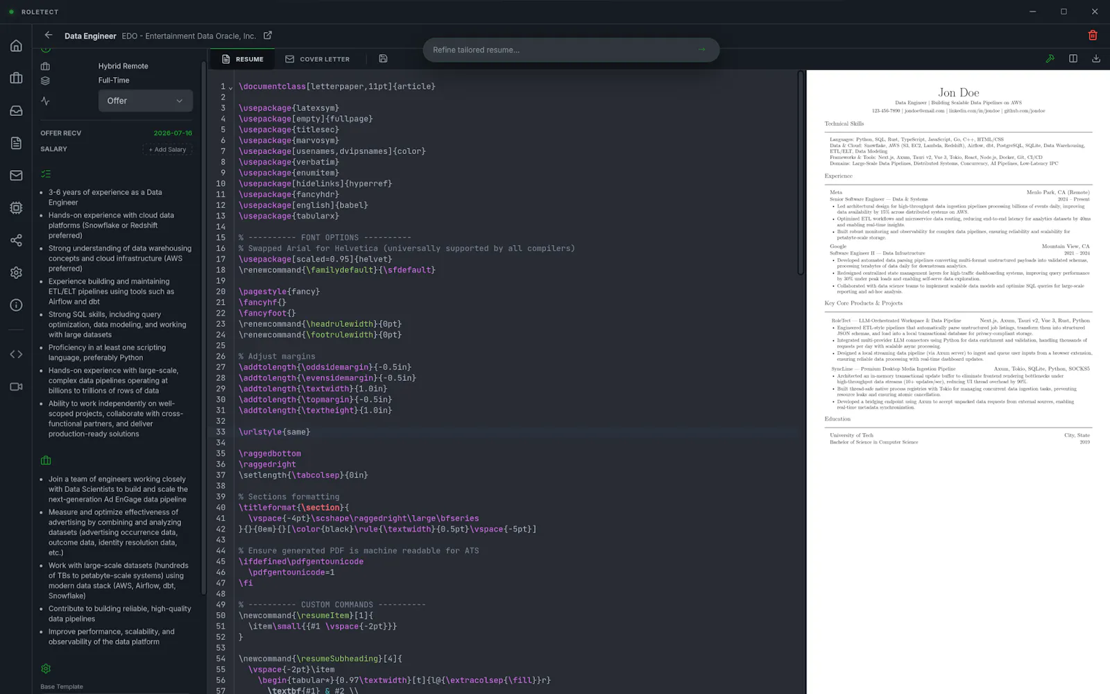 RoleTect screenshot 3