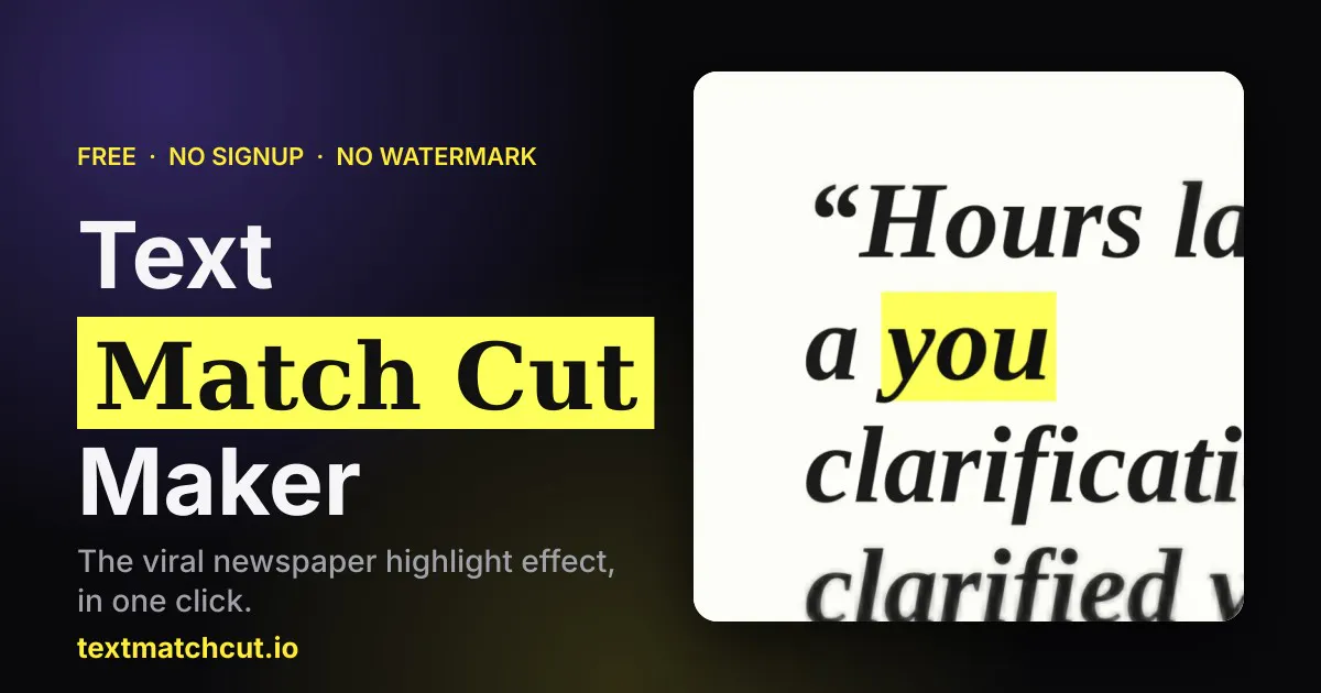 TextMatchCut gallery image