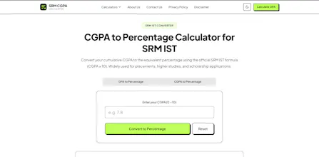 SRM CGPA Calculator gallery image