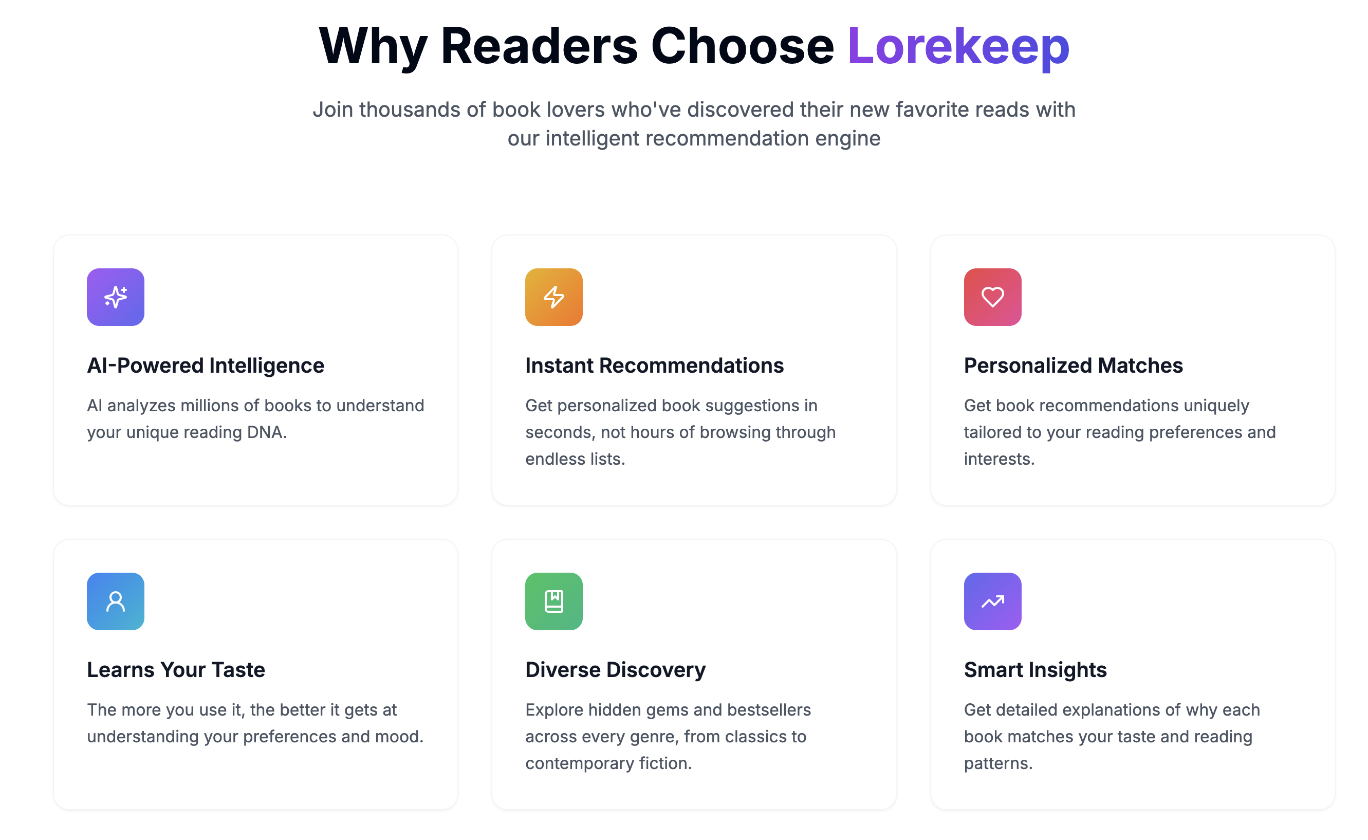 Lorekeep - Personalized book recommendations media 2