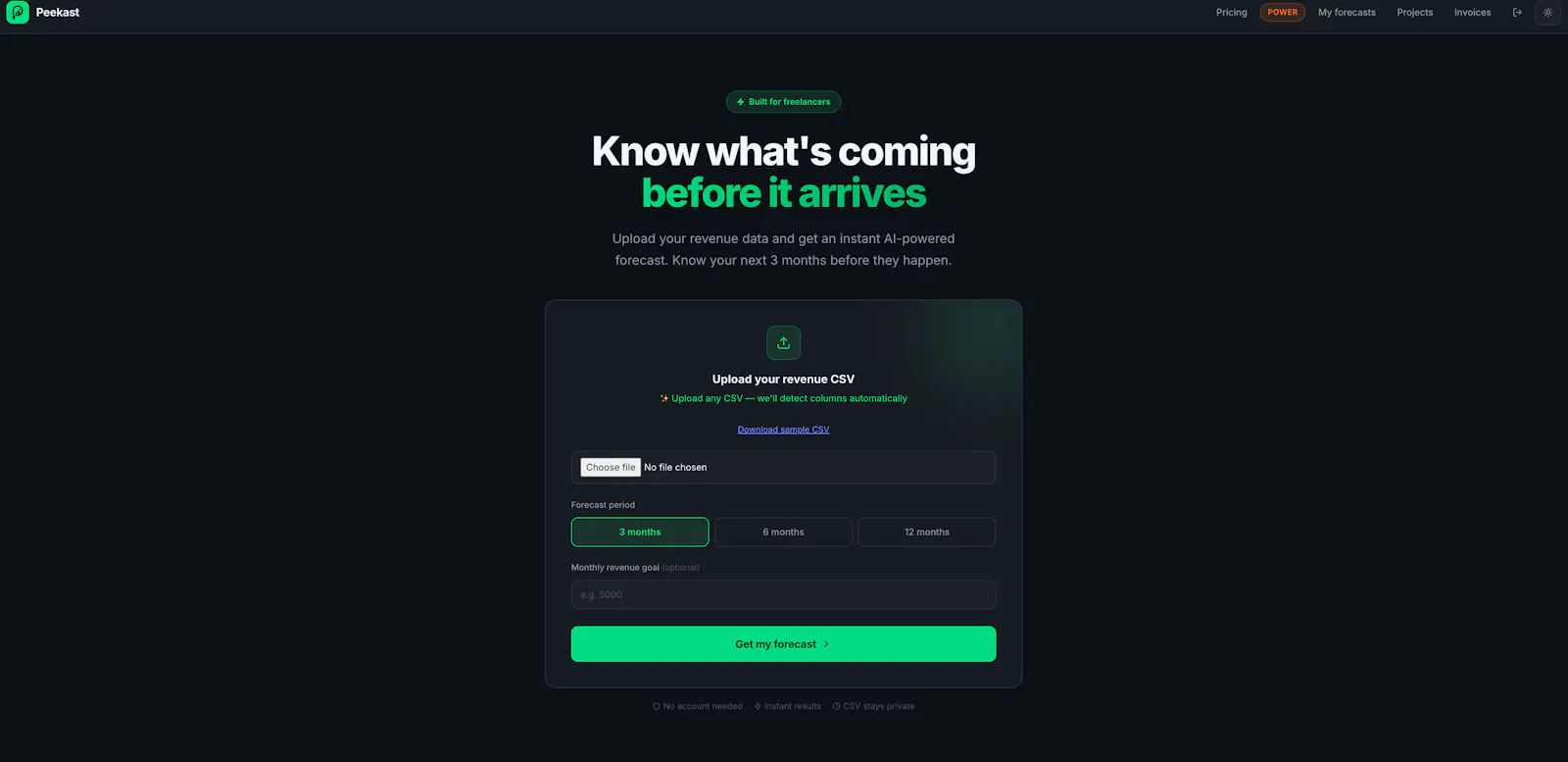 Peekast screenshot 2