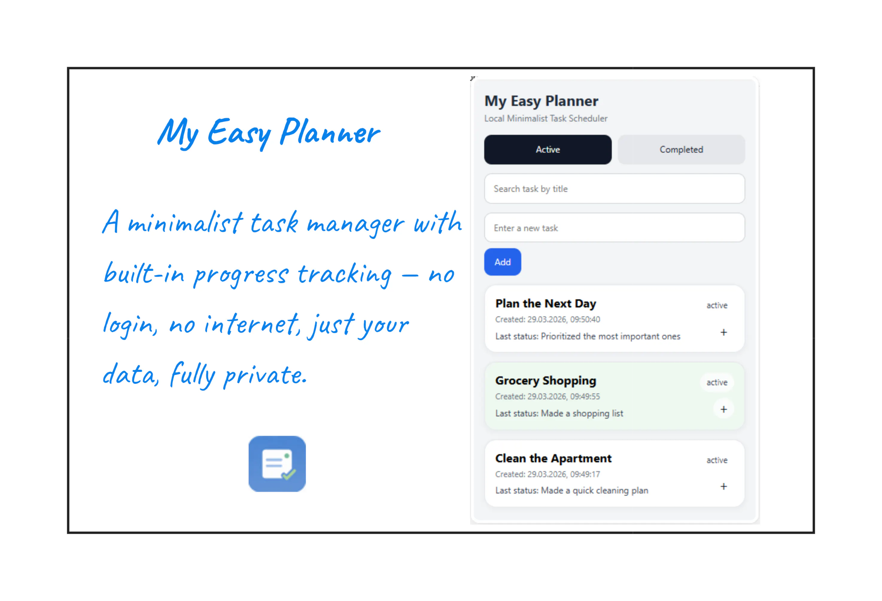 My Easy Planner product banner