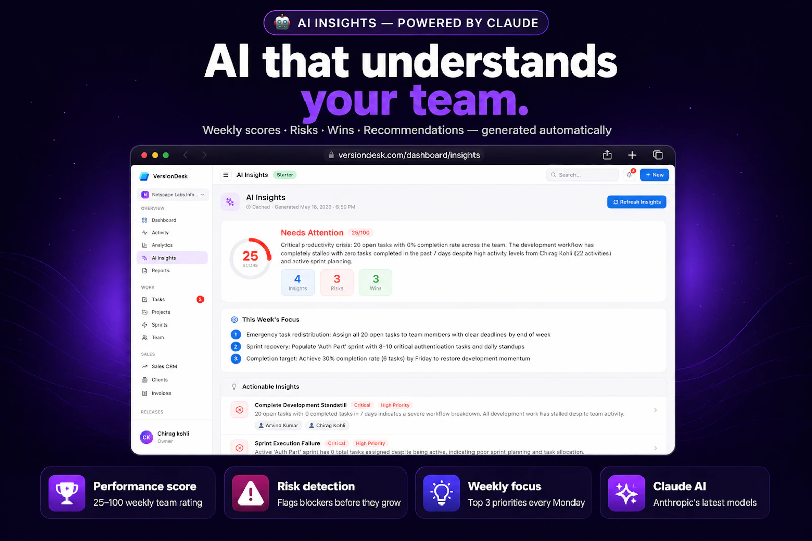VersionDesk screenshot 2