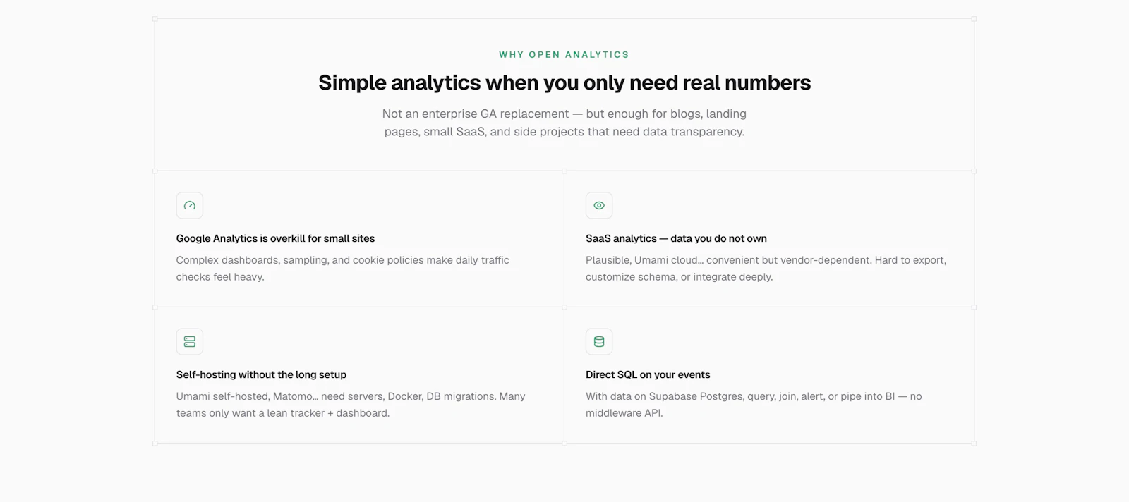 Open Analytics screenshot 2