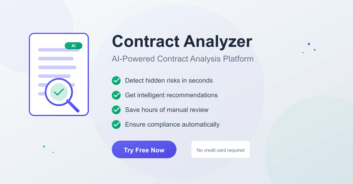 Contract Analyzer - Screenshot 3 showing product features and functionality